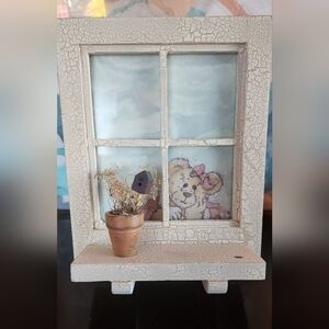 Boyds Bears Cream and Pink Wall Decor Frame